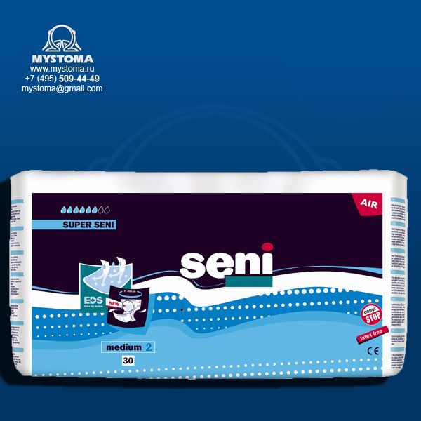 # Подгузники дышащие для взрослых Super Seni (Супер Сени) Medium по 30 ...